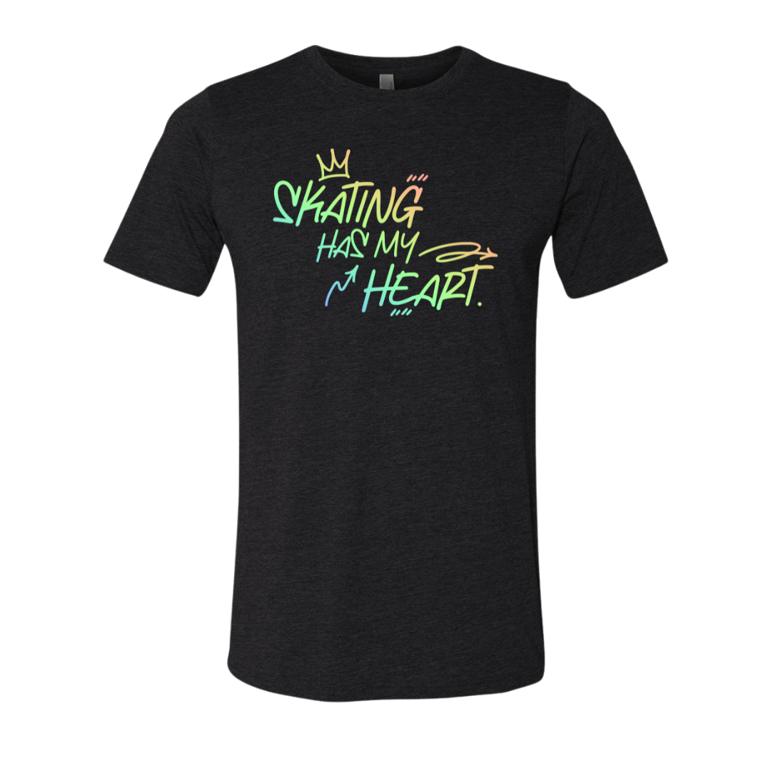 T-shirt "Le patinage a mon cœur"