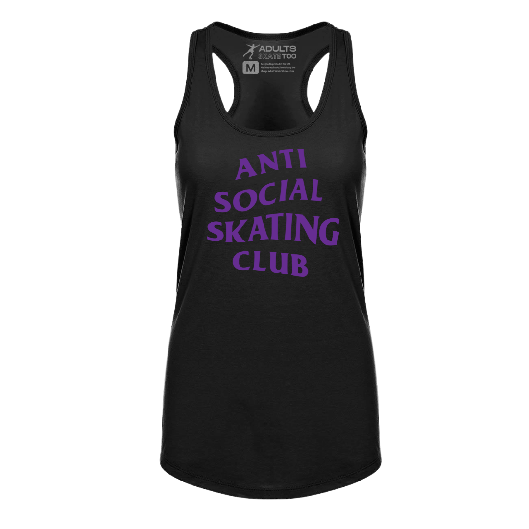 Anti Social Skating Club Racerback Tank - Adults Skate Too LLC