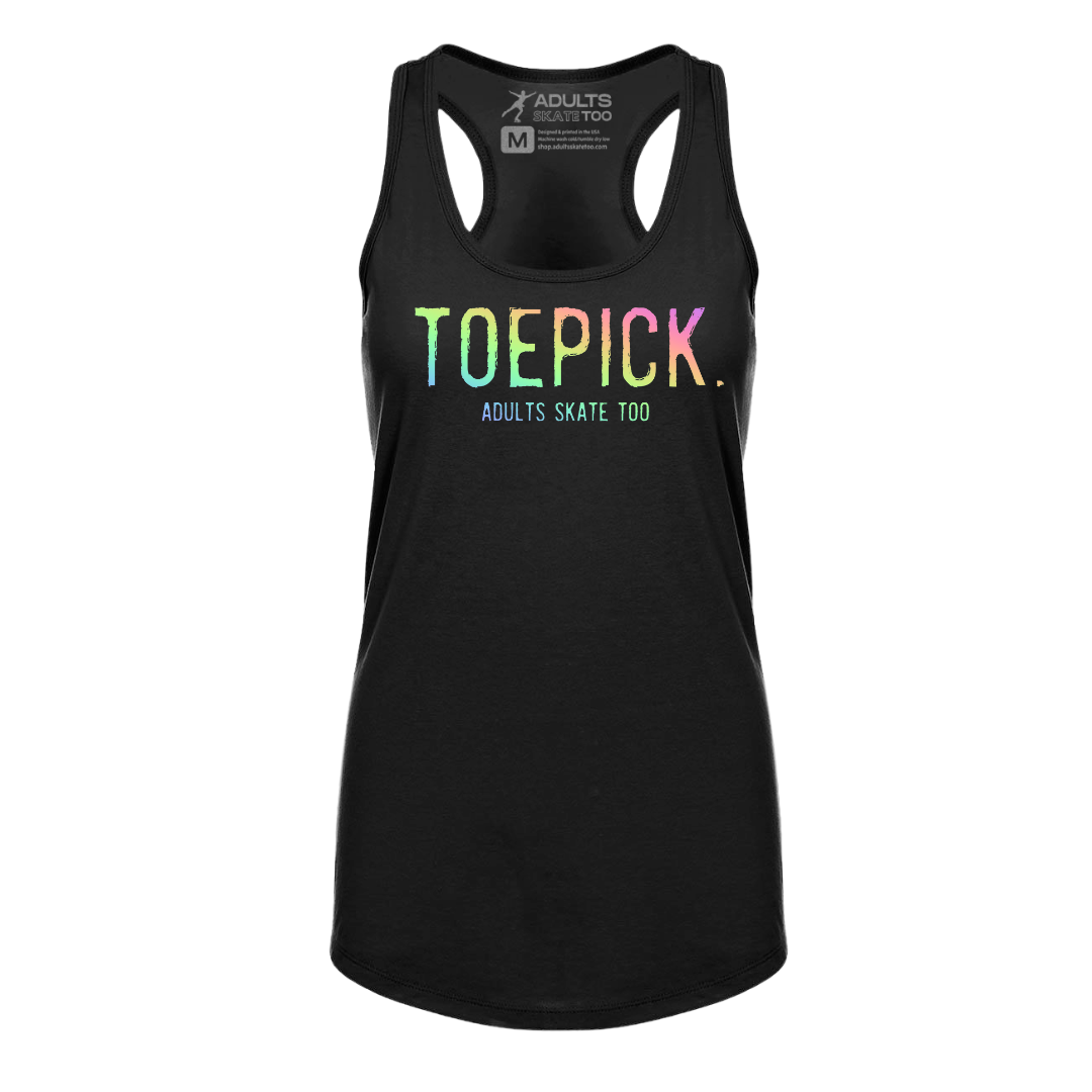 Toepick Racerback Tank - Adults Skate Too LLC