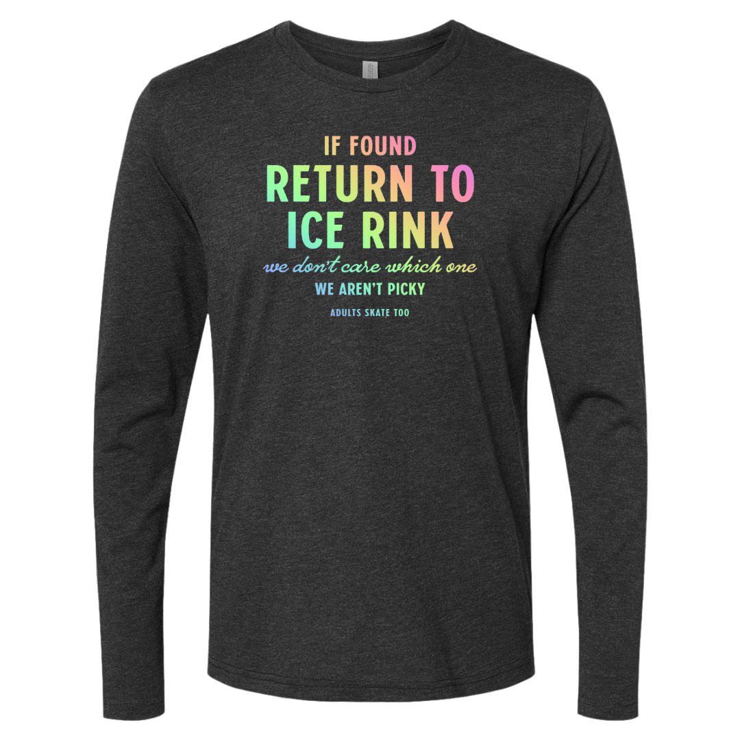 If Found Long Sleeve - Adults Skate Too LLC