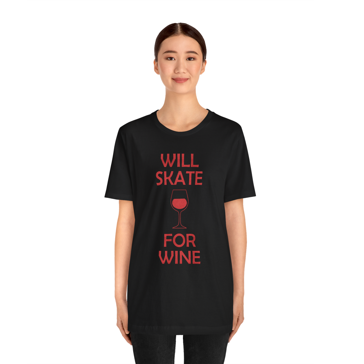 Will Skate For Wine T-Shirt