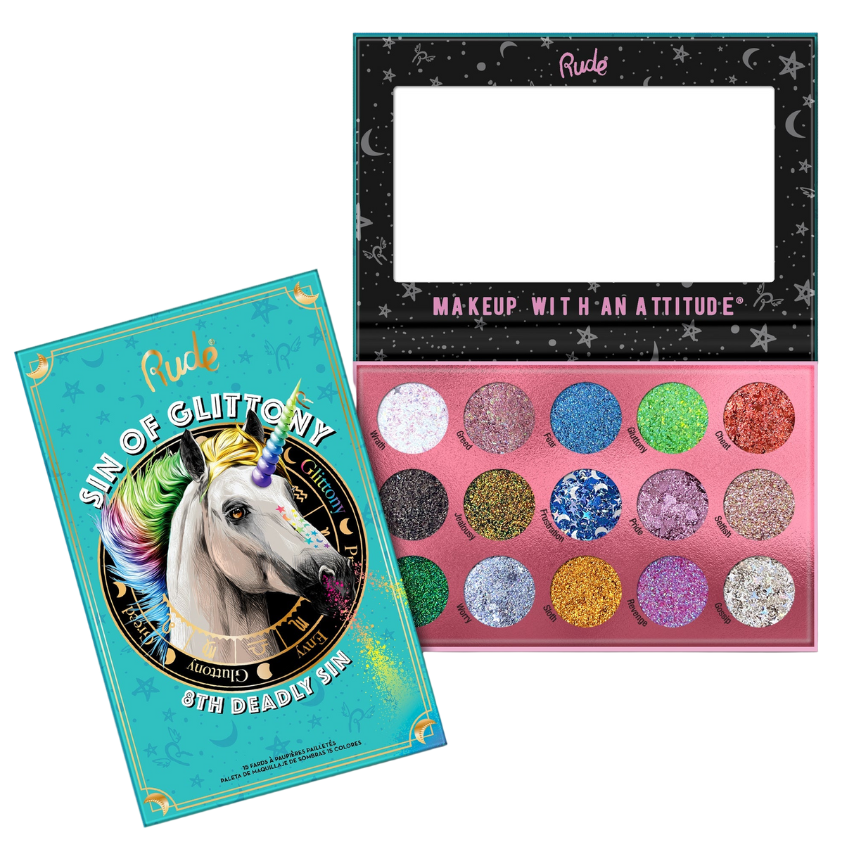 Rude Cosmetics Sin of Glittony Glitter Palette