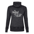 Skating Has My Heart Cowl Neck Sweatshirt - M