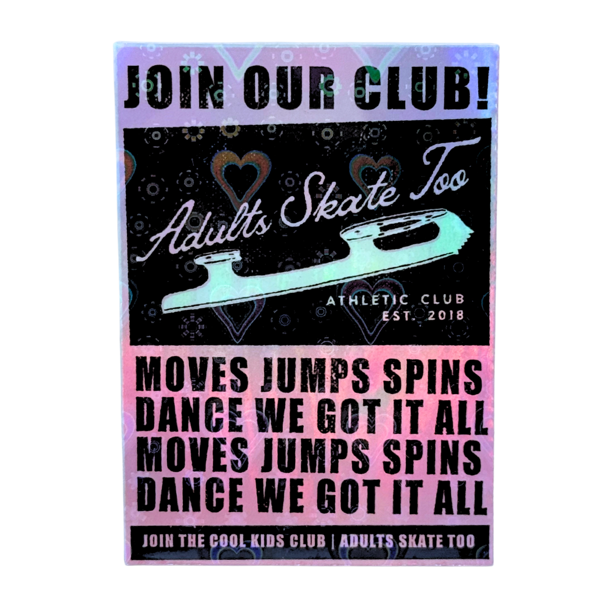 Join Our Club AST Athletic Club Holo Sticker