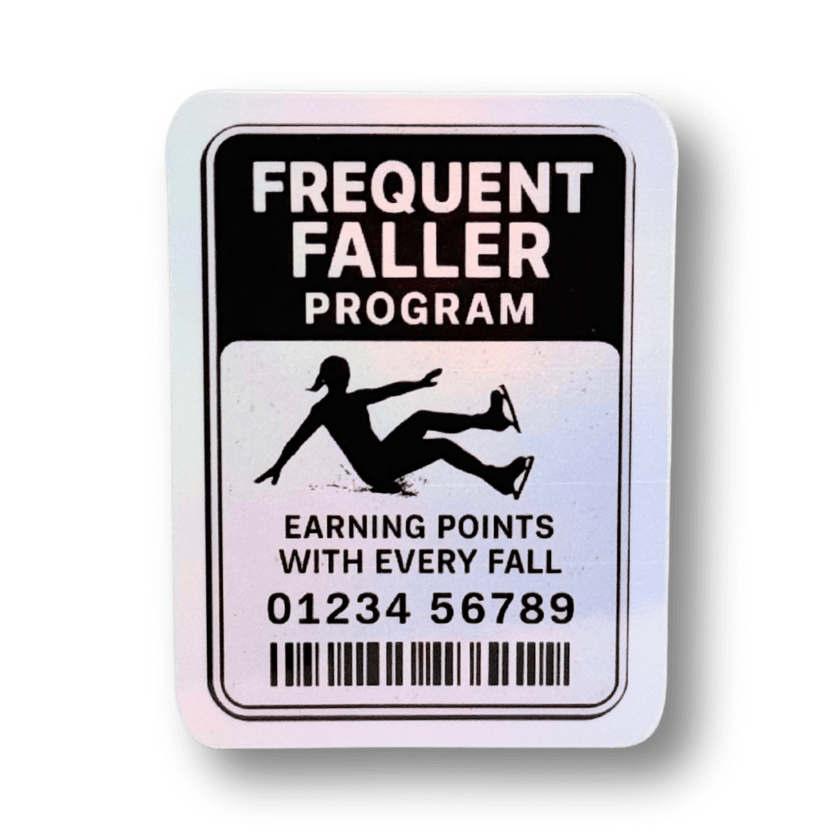 Frequent Faller Program Holographic Sticker