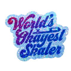 World's Okayest Skater Holo Sticker