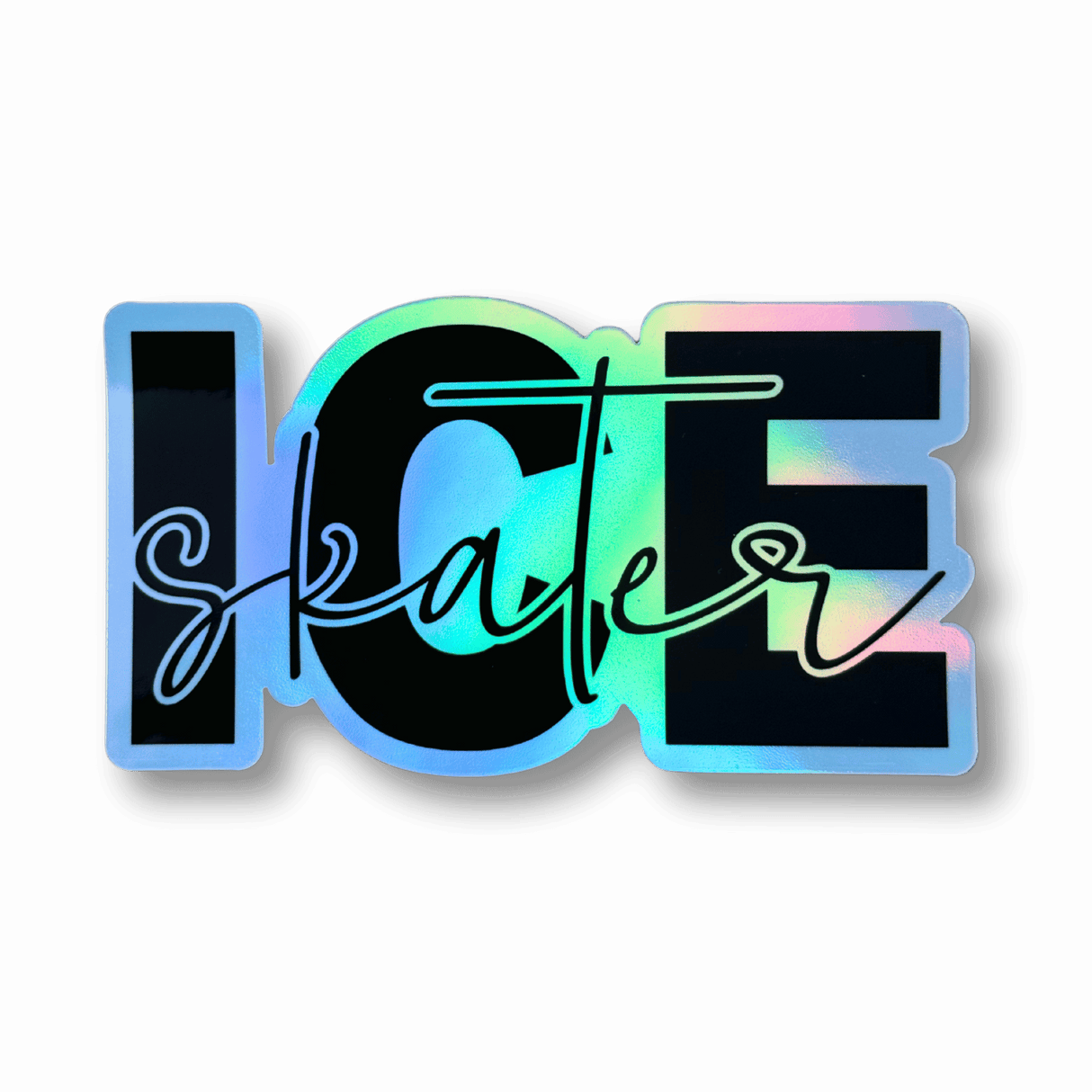 Ice Skater Holographic Sticker