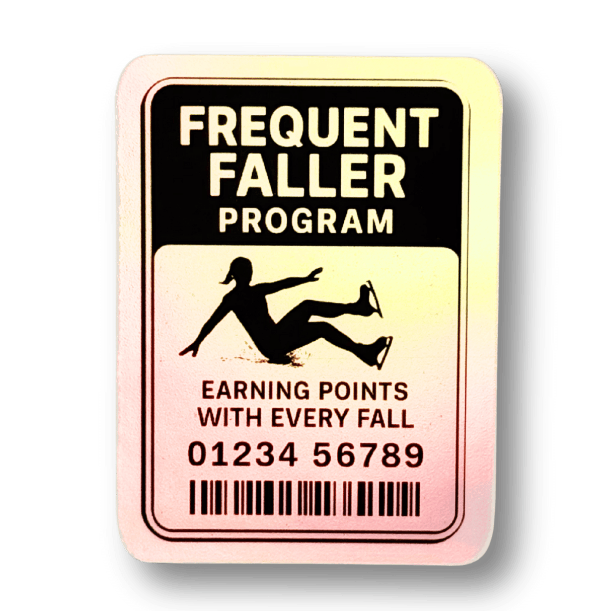 Frequent Faller Program Holographic Sticker