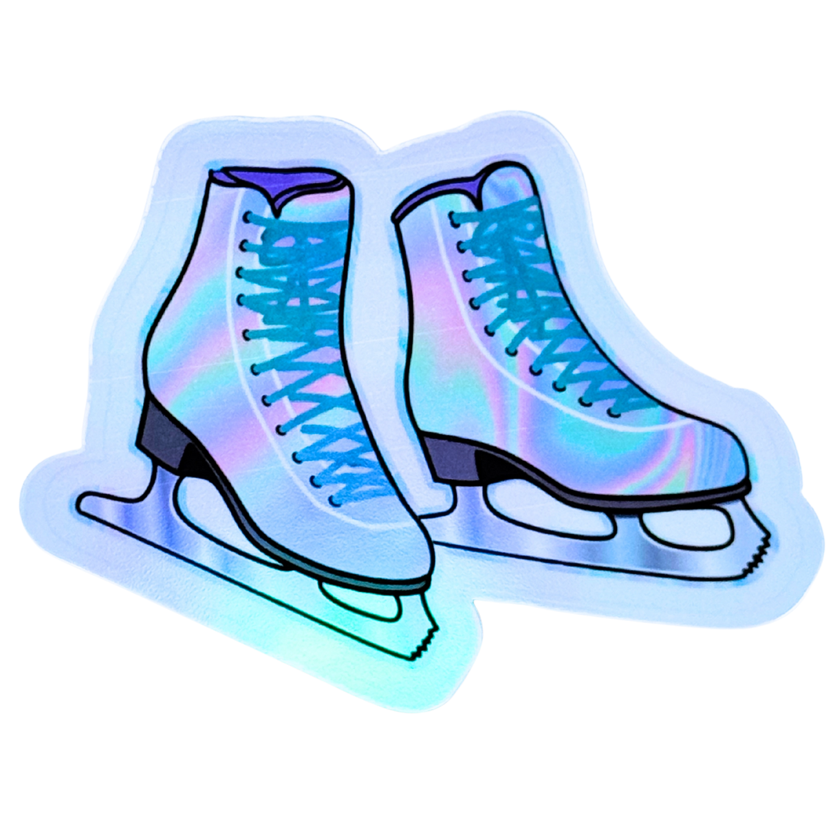 Oil Slick Skates Holographic Sticker