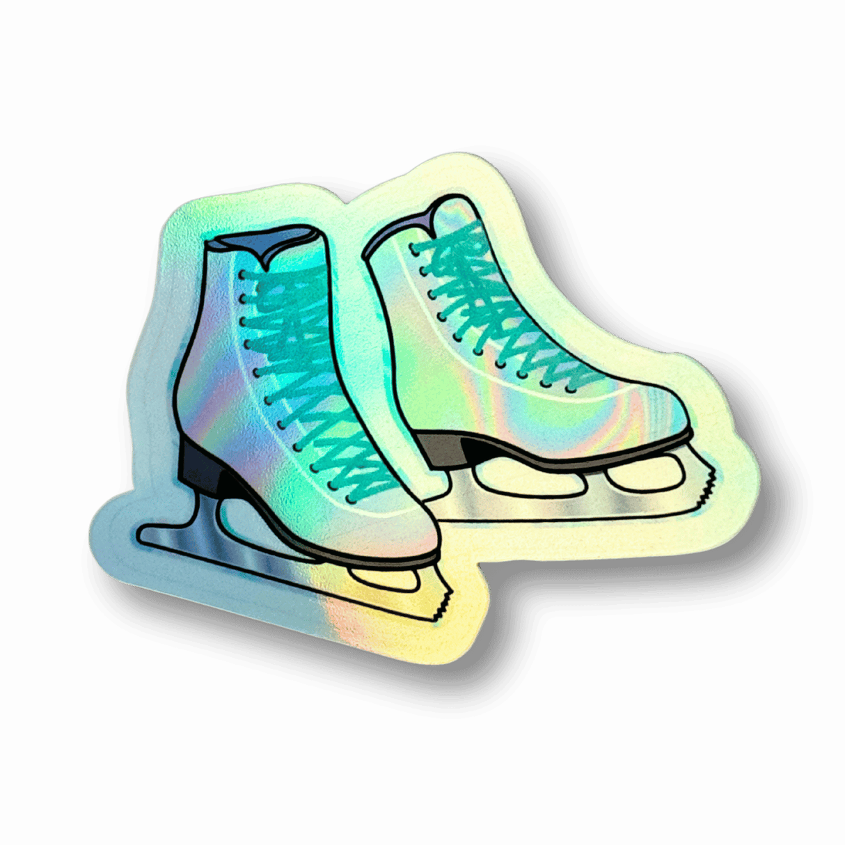 Oil Slick Skates Holographic Sticker