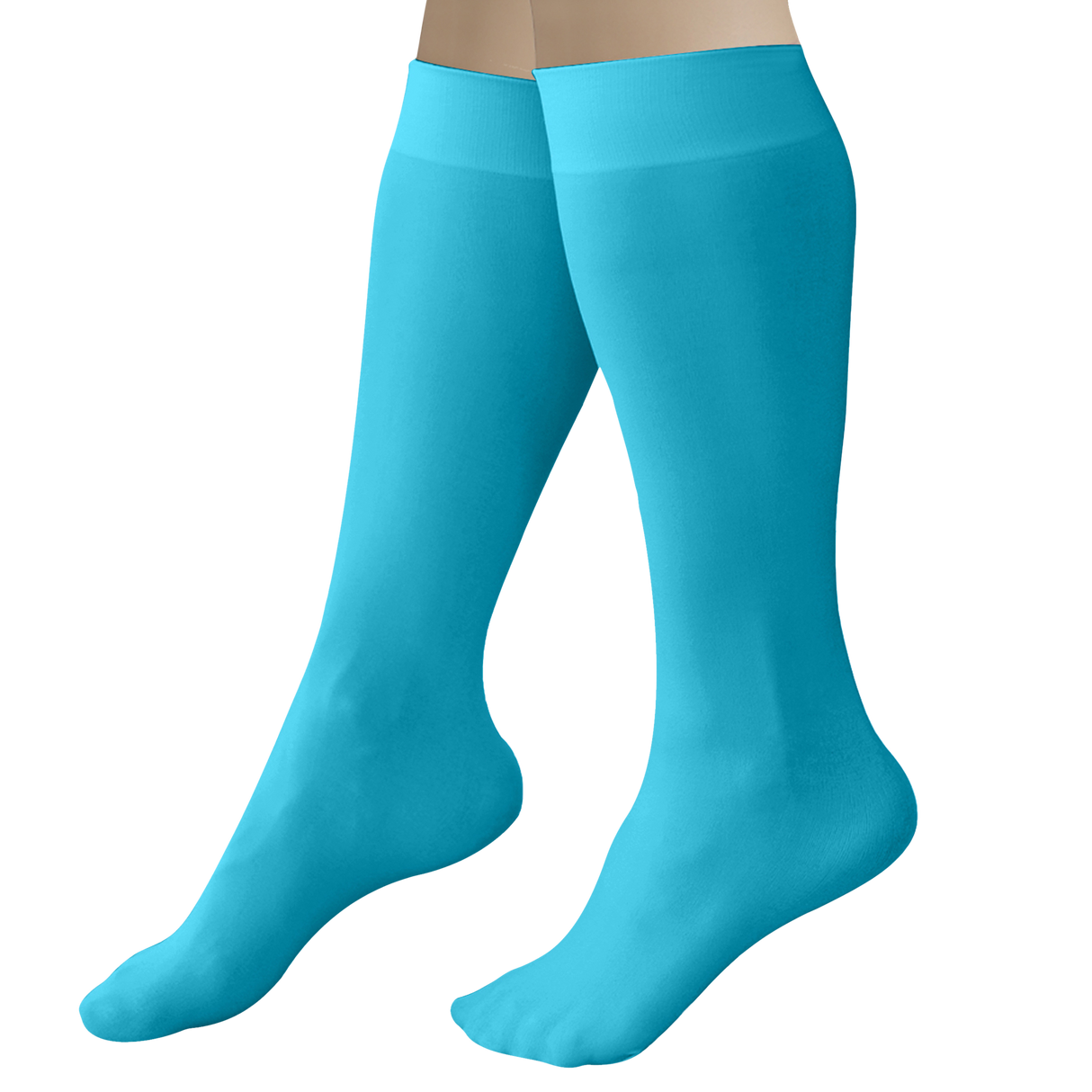 CRS Cross Figure Skate Socks (2 Pair) - Knee High Tights For Skating