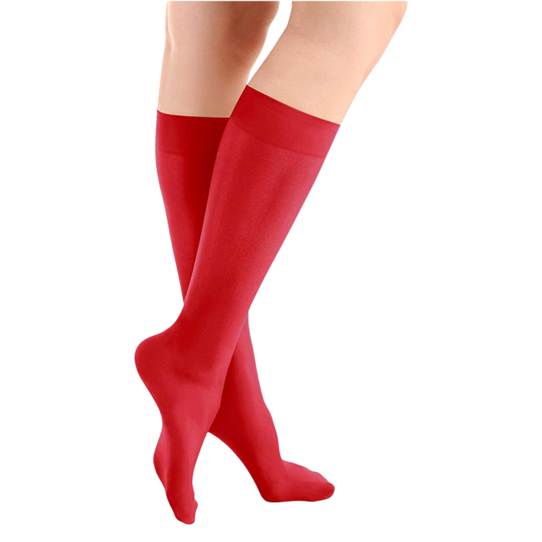 ColorFlow Fierce Red Skating Socks