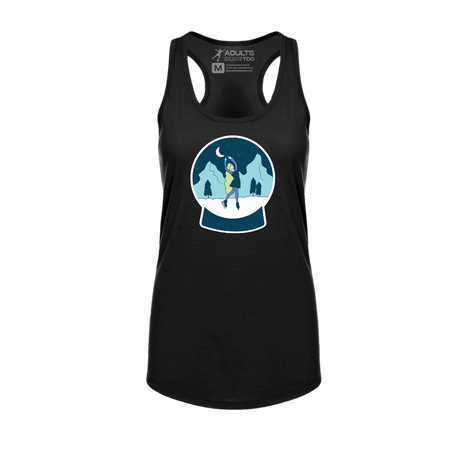 Snow Globe Skater Racerback Tank