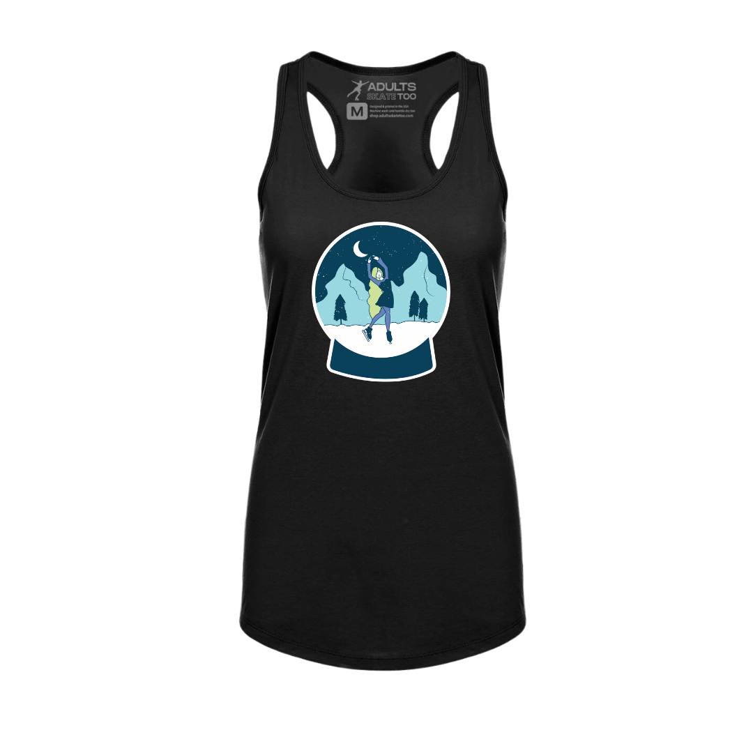 Snow Globe Skater Racerback Tank