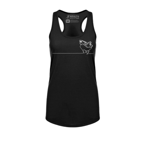 Ice Skate Heartstrings Racerback Tank