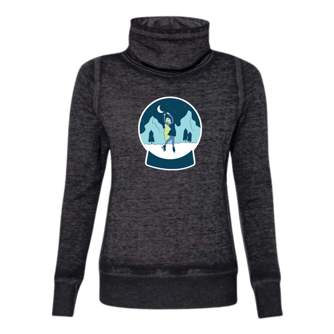 Snow Globe Skater Cowl Neck Sweatshirt