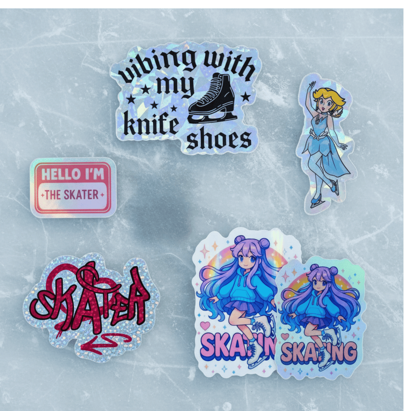 Vibes & Attitude Sticker Bundle - Adults Skate Too LLC