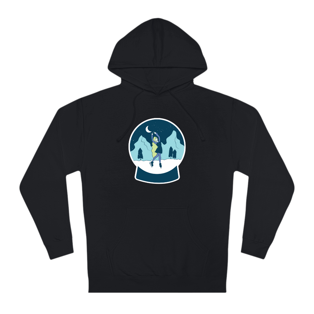 Snow Globe Skater Unisex Hoodie