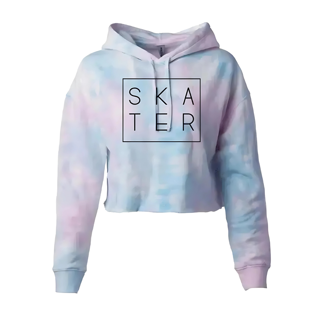 SKATER Cotton Candy Hooded Crop