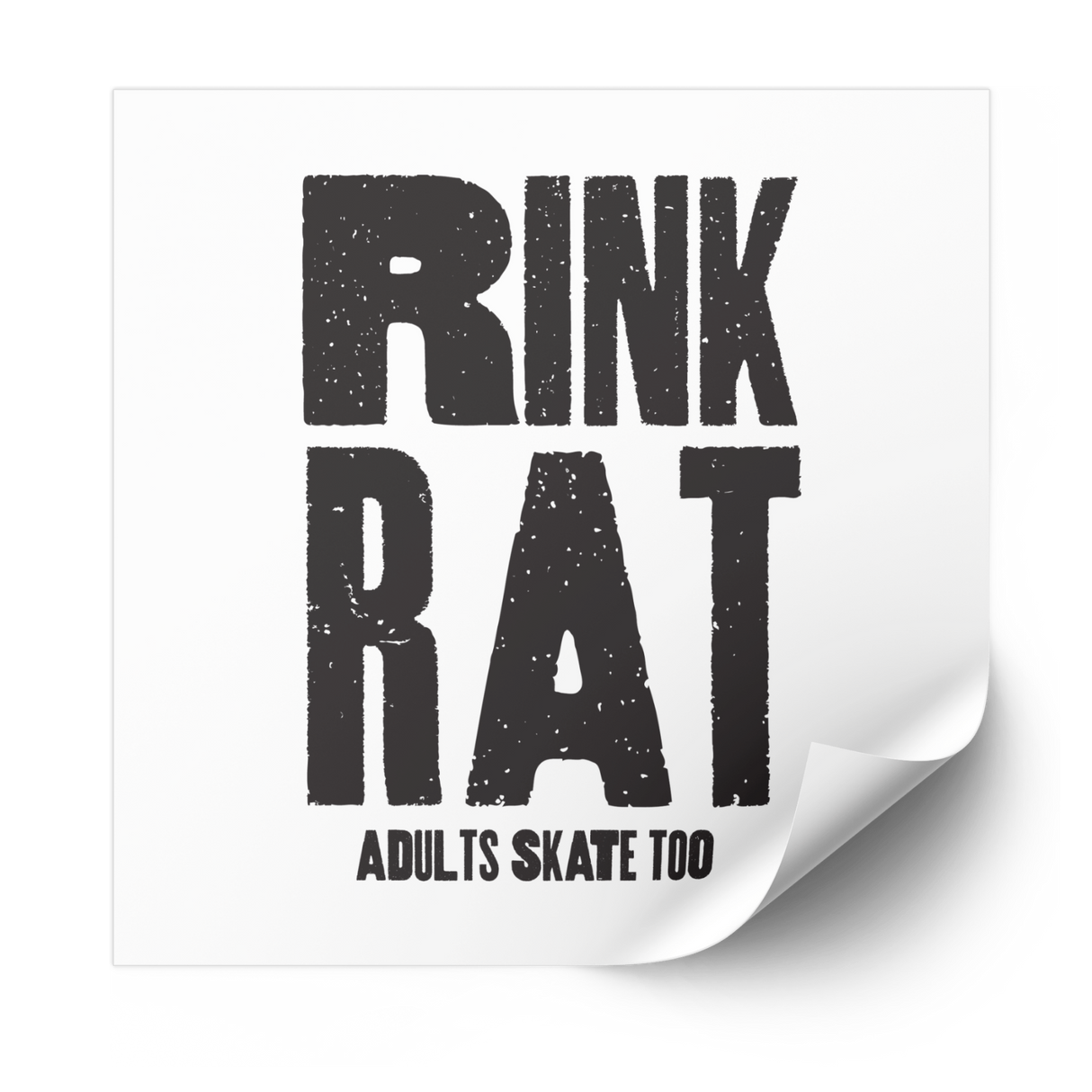Rink Rat Plastisol Heat Transfer - Adults Skate Too LLC
