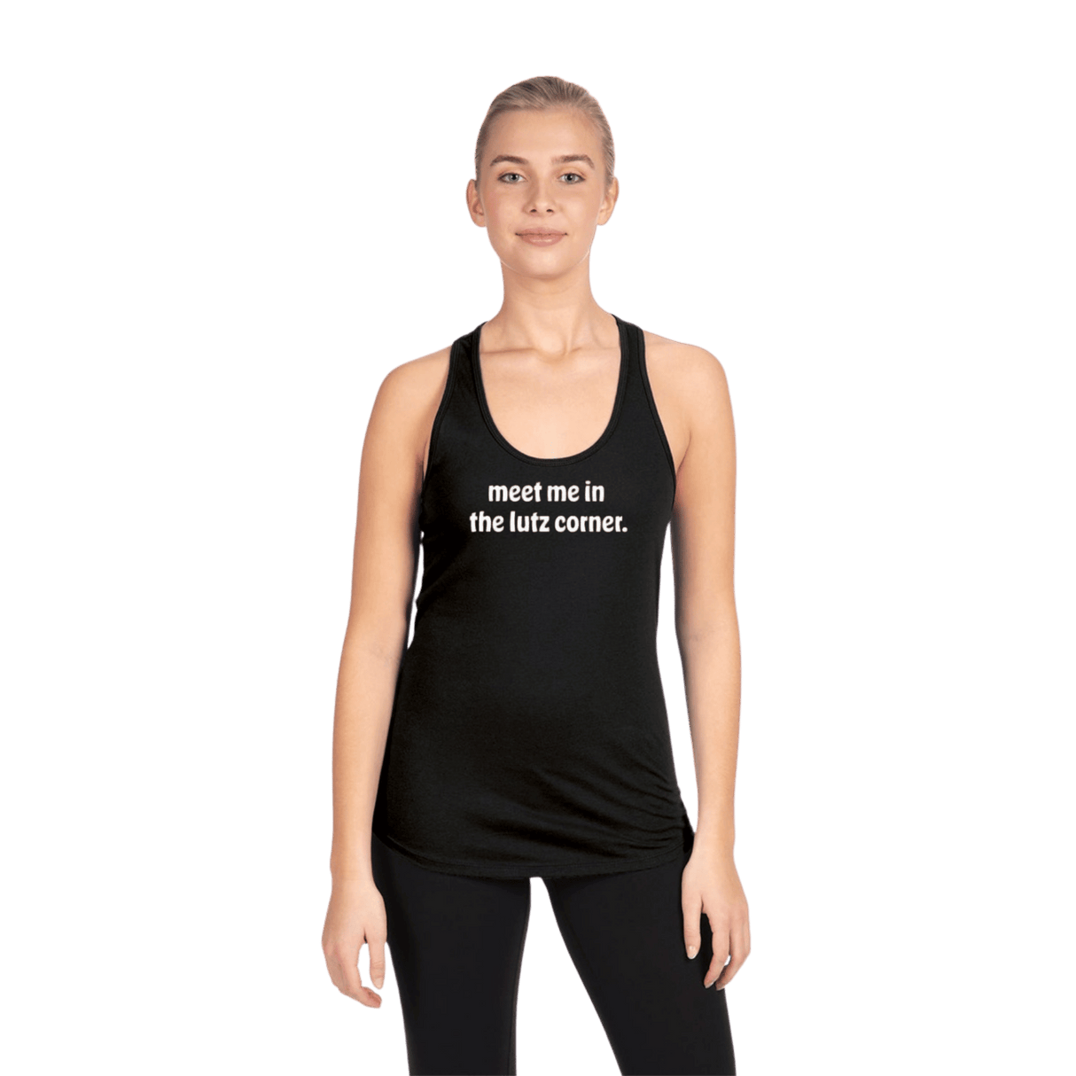 Meet Me In The Lutz Corner Racerback Tank