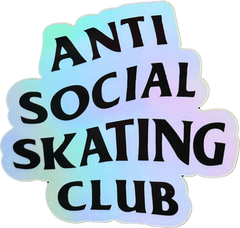 Anti Social Skating Club Holographic Sticker