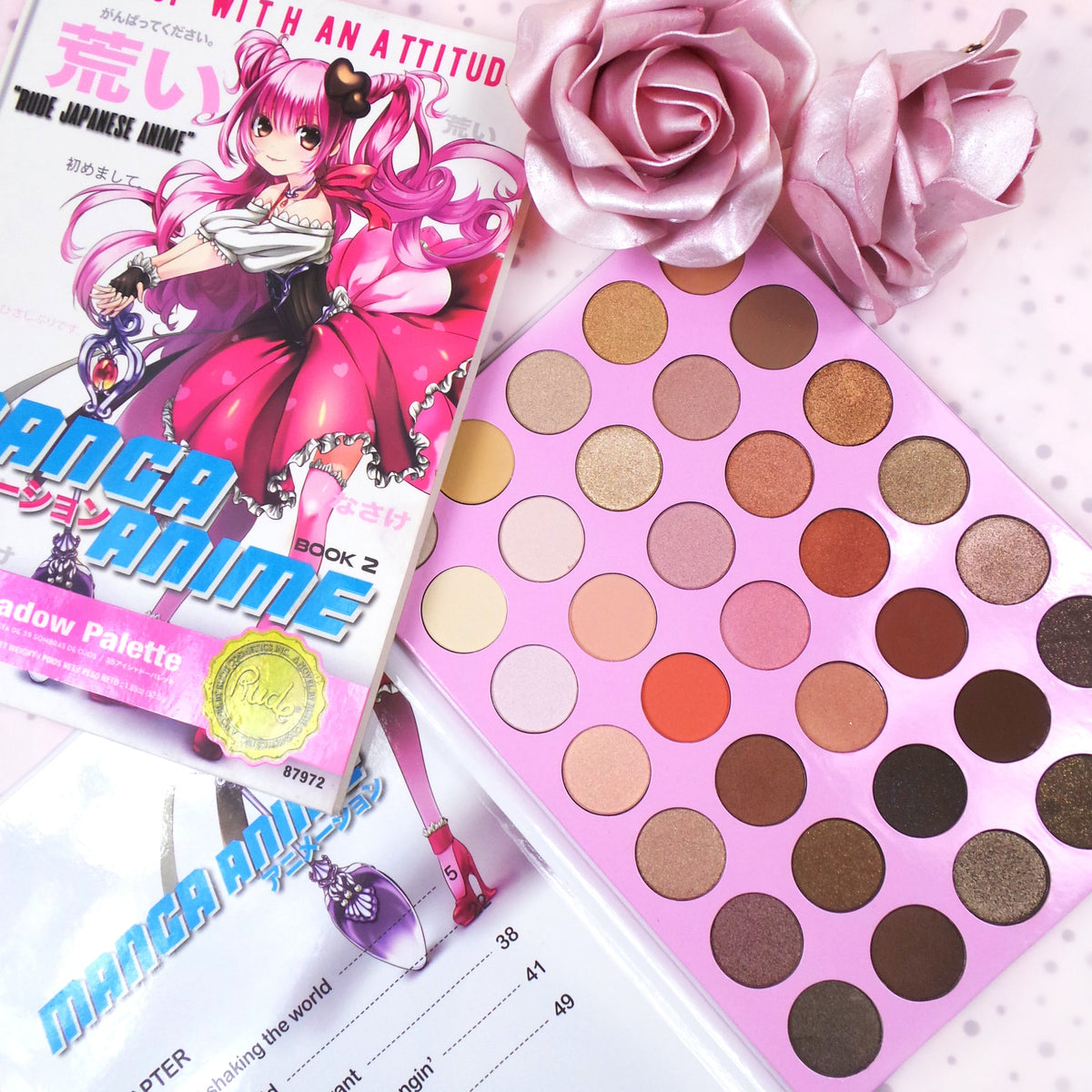 Manga Anime Makeup 35 Eyeshadow Palette Book 2