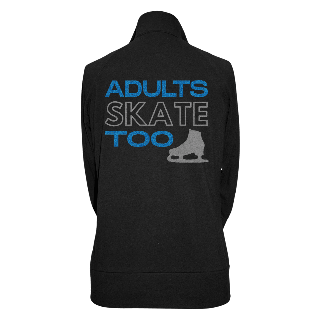 Adults Skate Too Glitter Practice Jacket