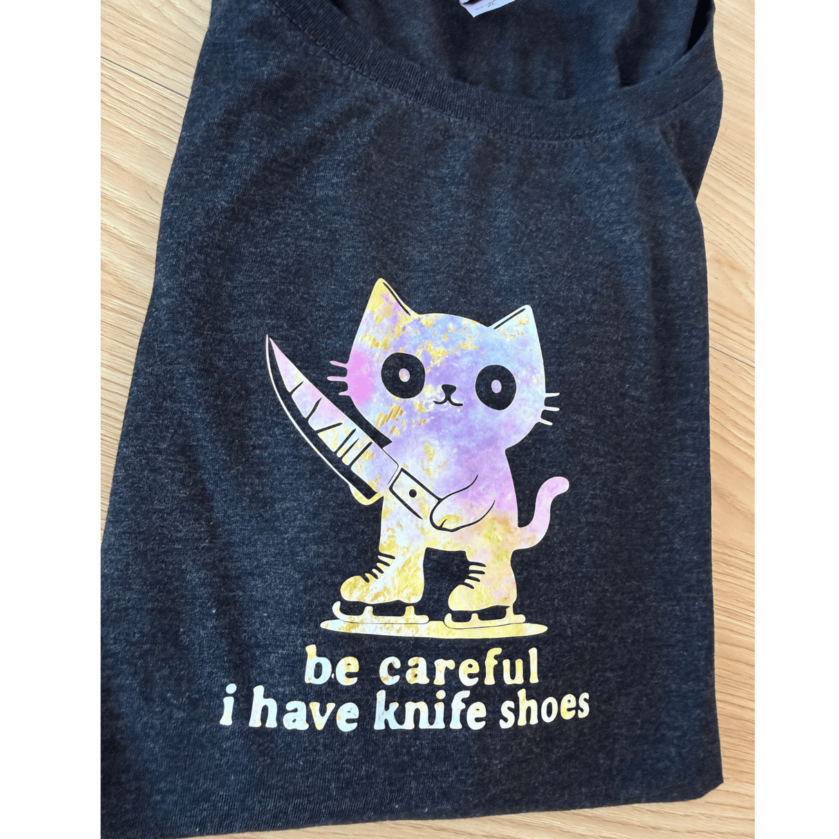 Dreamy Danger Knifeshoes Cat Women's Black Long Sleeve - XL - OneofOne