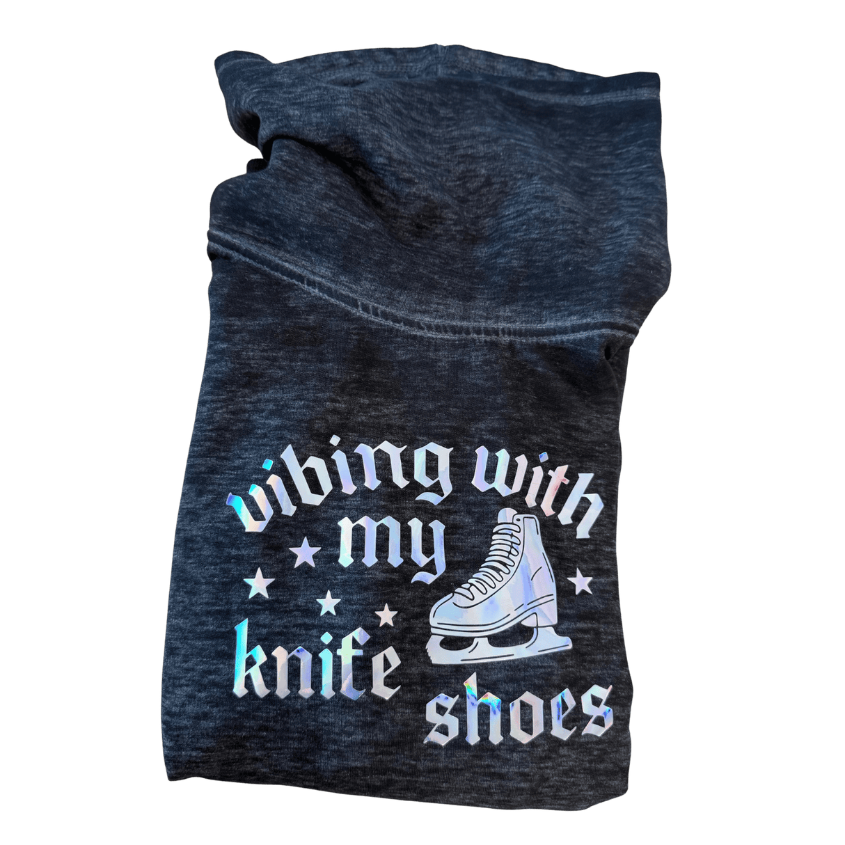 Vibing With My Knife Shoes - Holo Cowl Neck Sweatshirt 2XL - OneofOne
