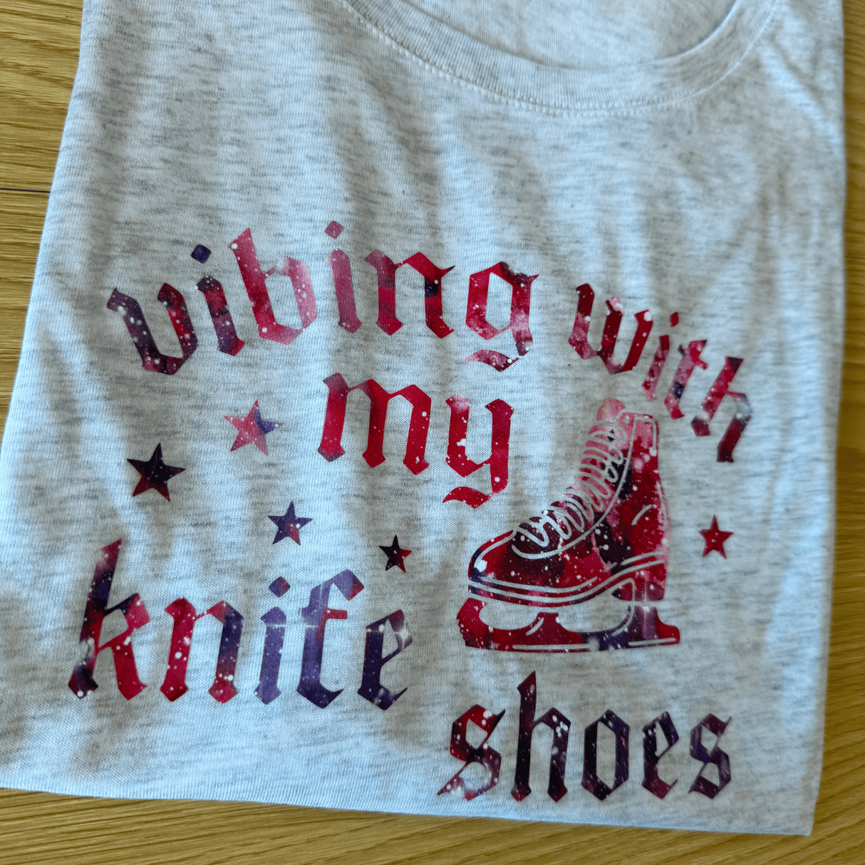 Vibing With My Knife Shoes Red Galaxy Dolman - XS - OneofOne