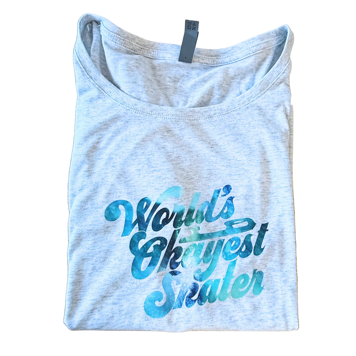 Aqua Nebula Worlds Okayest Skater Dolman - M - OneofOne