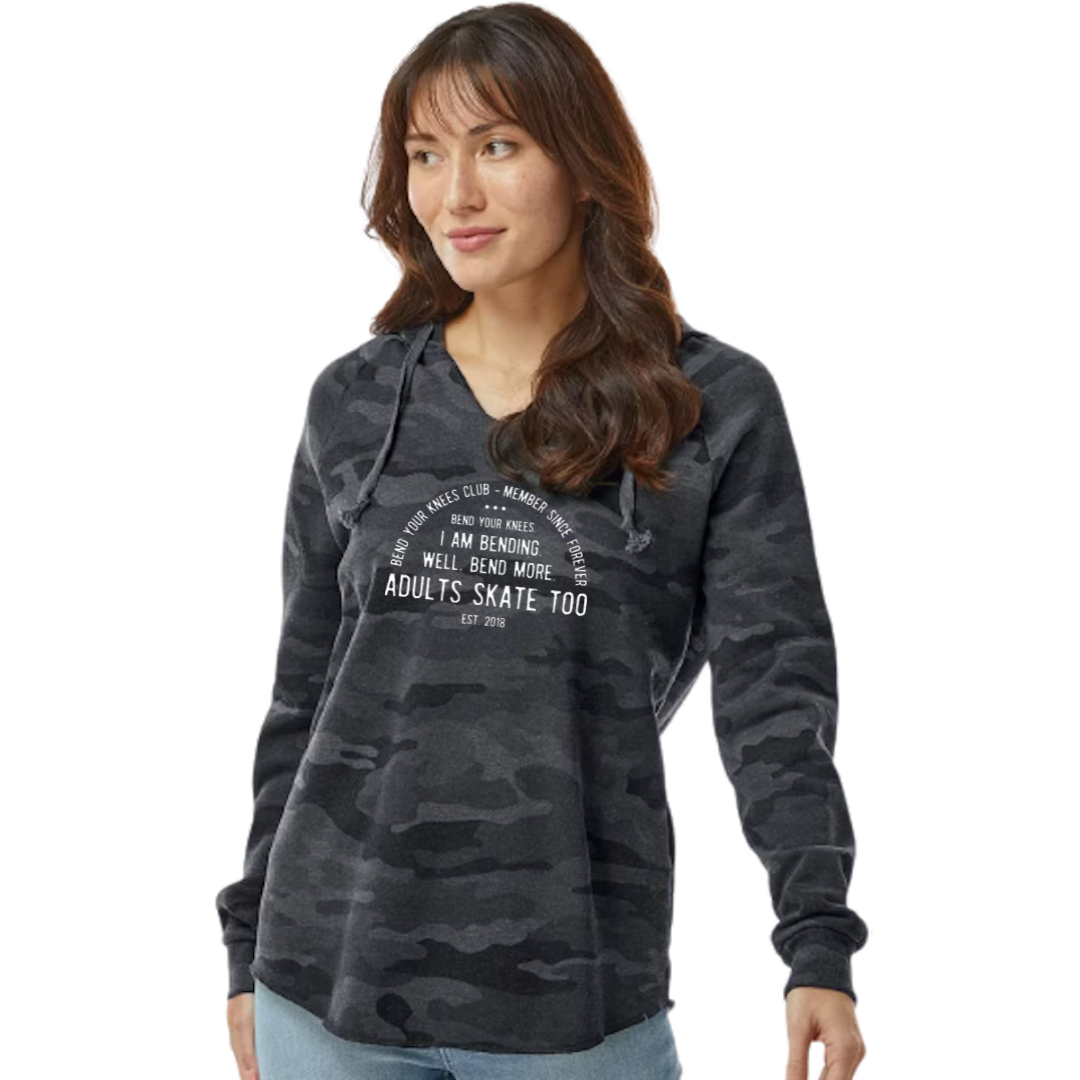 Bend Your Knees Club Wave Wash Hoodie - M - Adults Skate Too LLC