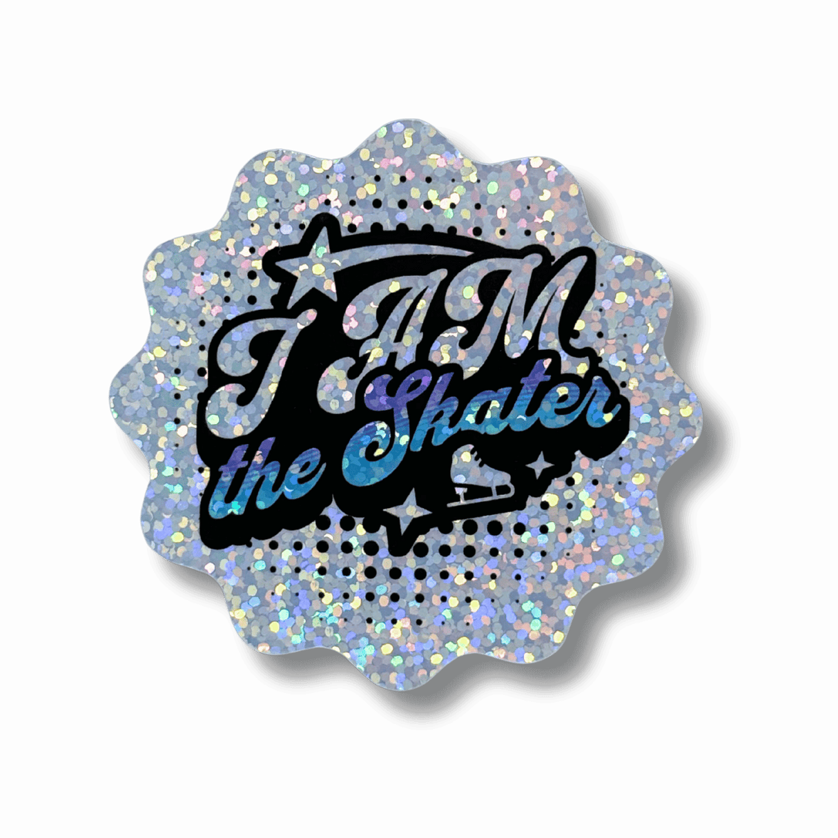 I AM the Skater Holographic Sparkle Sticker