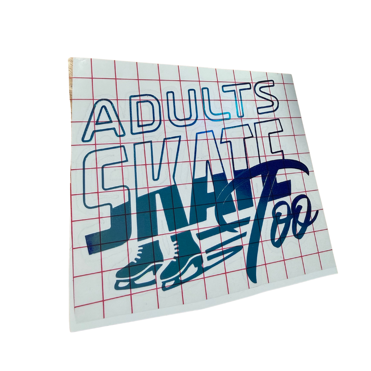 AST Retro Blue Opal Vinyl Decal