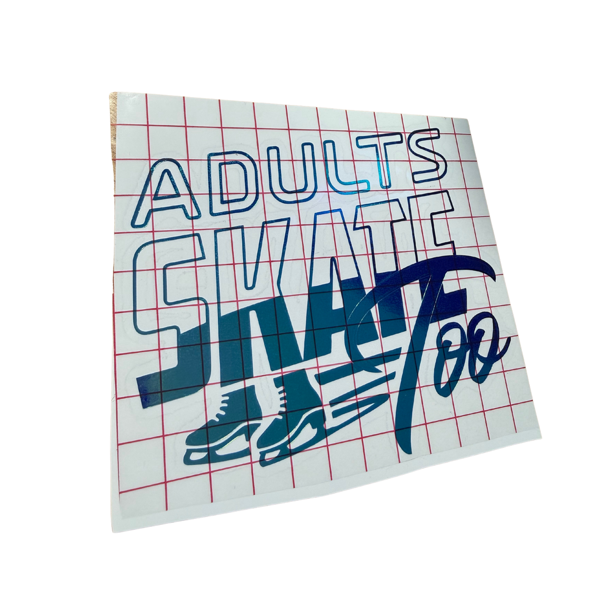 AST Retro Blue Opal Vinyl Decal