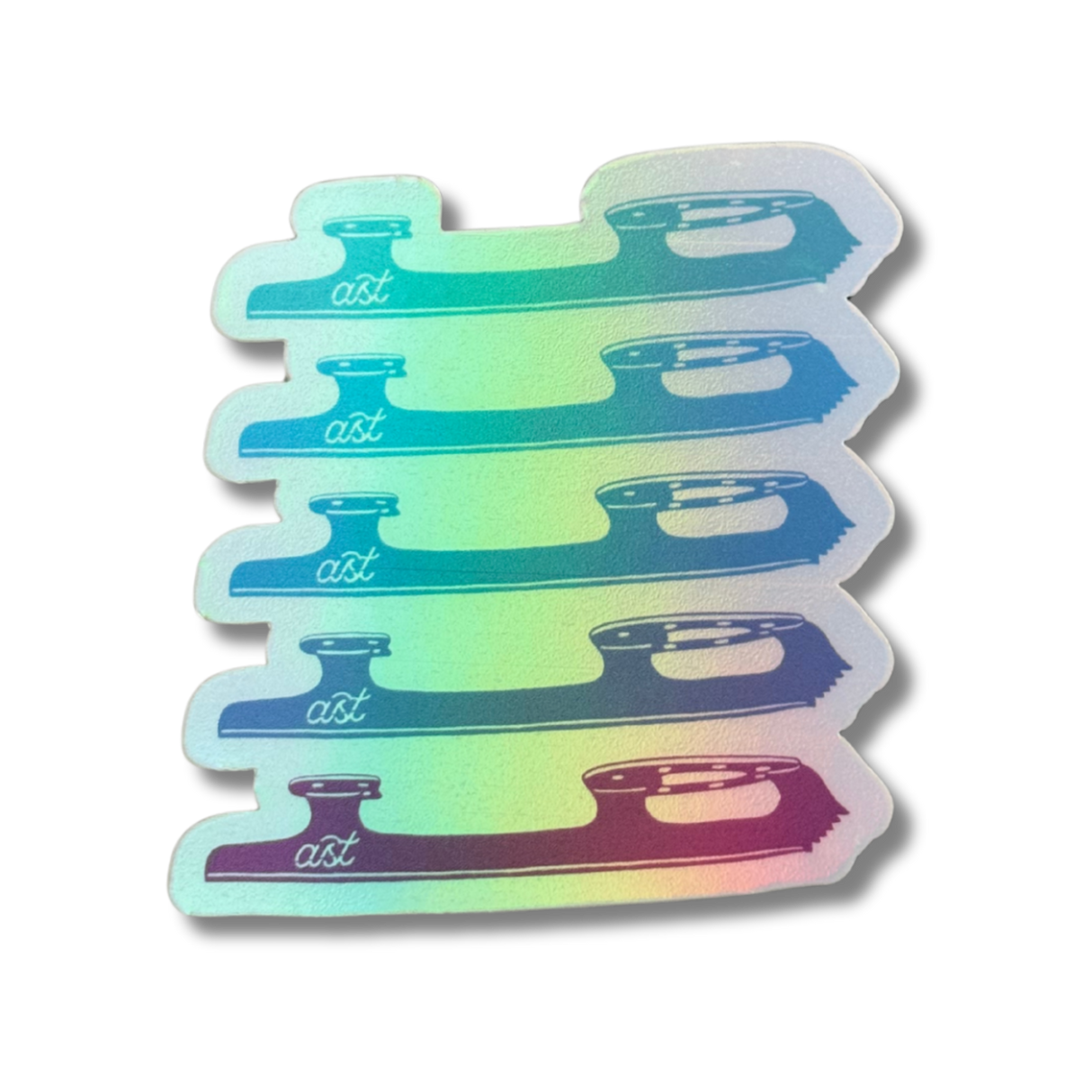 Blades Ombre Holo Stickers
