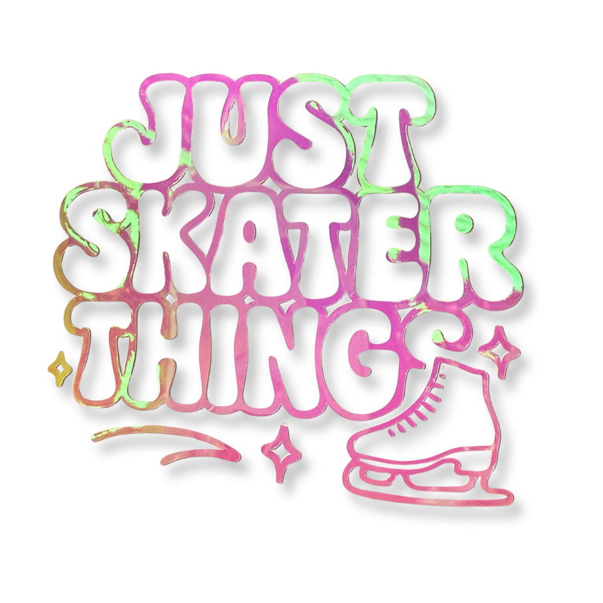 Just Skater Things Opal Vinyl Decal - Adults Skate Too LLC