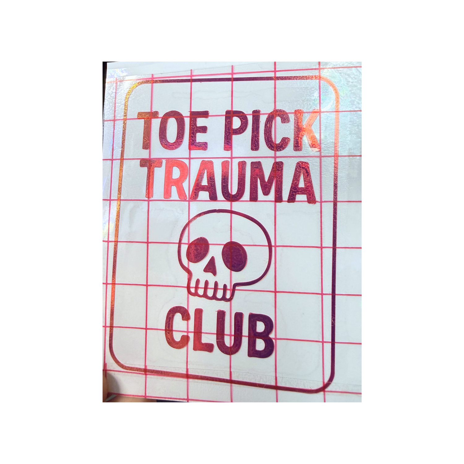 Toepick Trauma Club Vinyl Decal