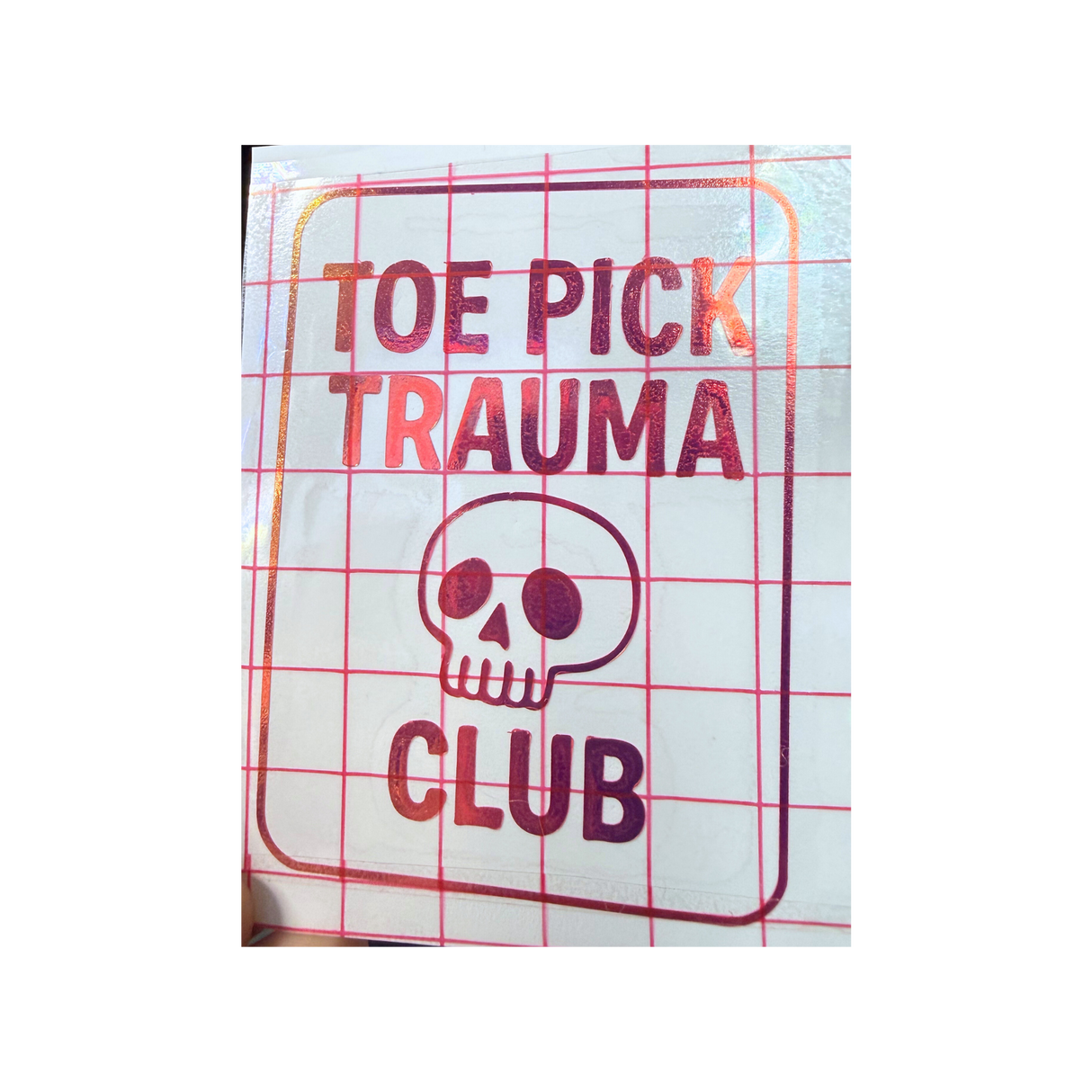Toepick Trauma Club Vinyl Decal