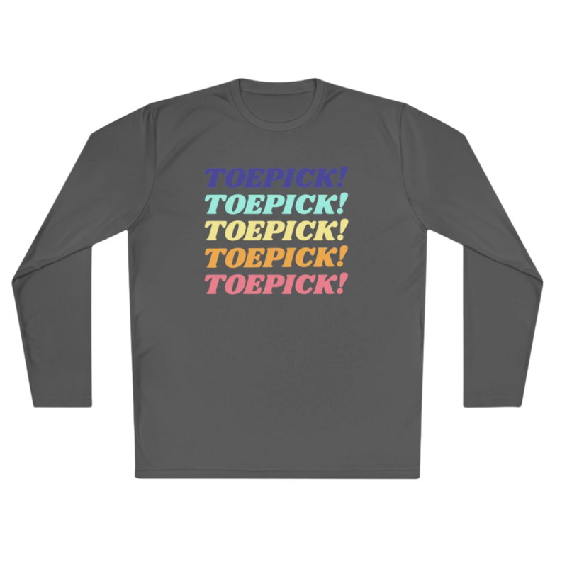 Toepick! Warm Up Long Sleeve Tee - Adults Skate Too LLC