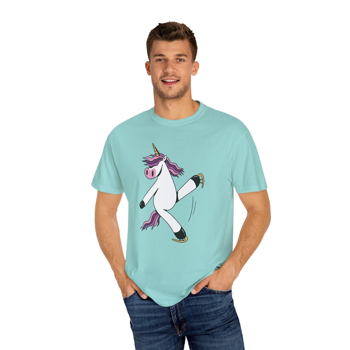 Skating Unicorn Unisex T-Shirt - Adults Skate Too LLC