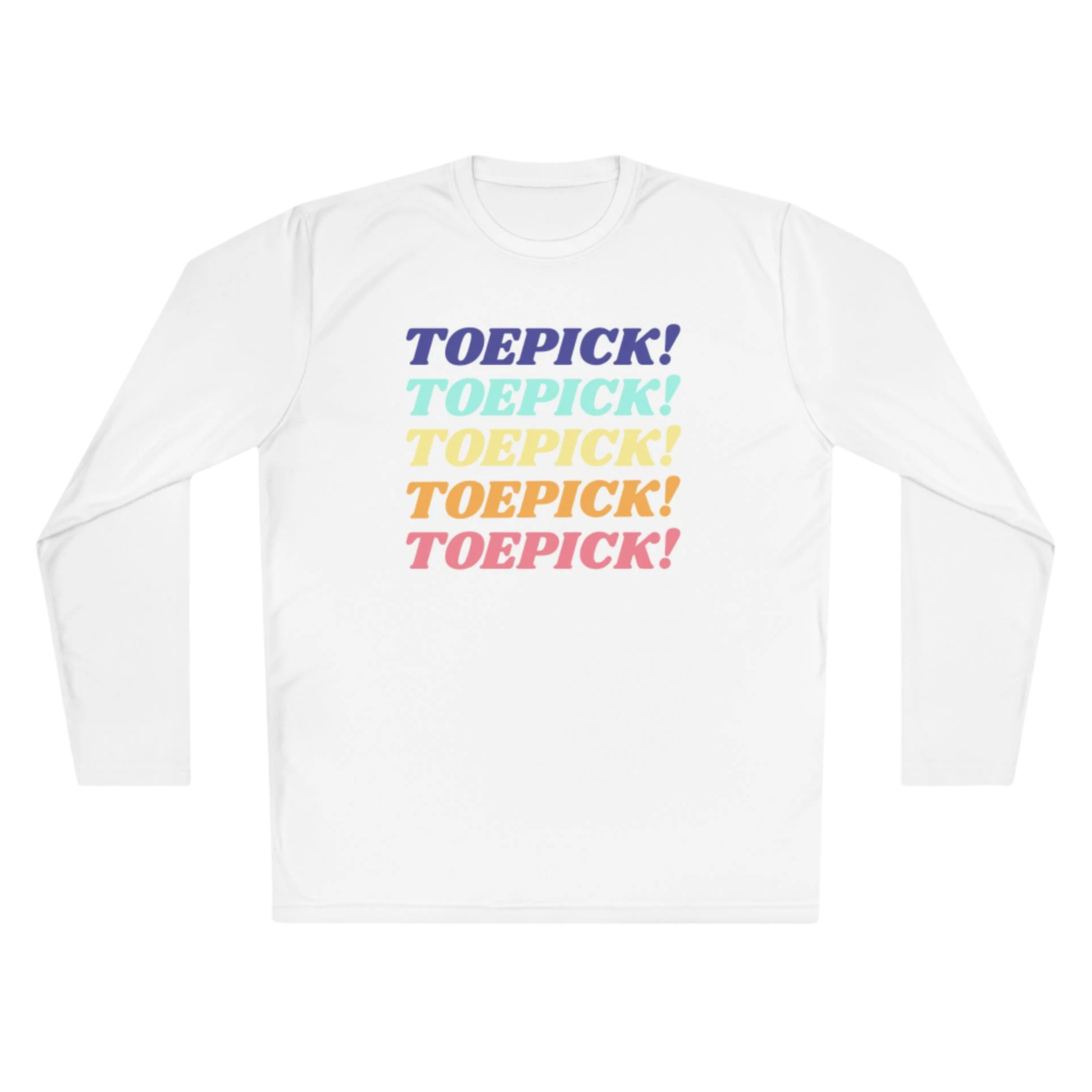 Toepick! Warm Up Long Sleeve Tee - Adults Skate Too LLC