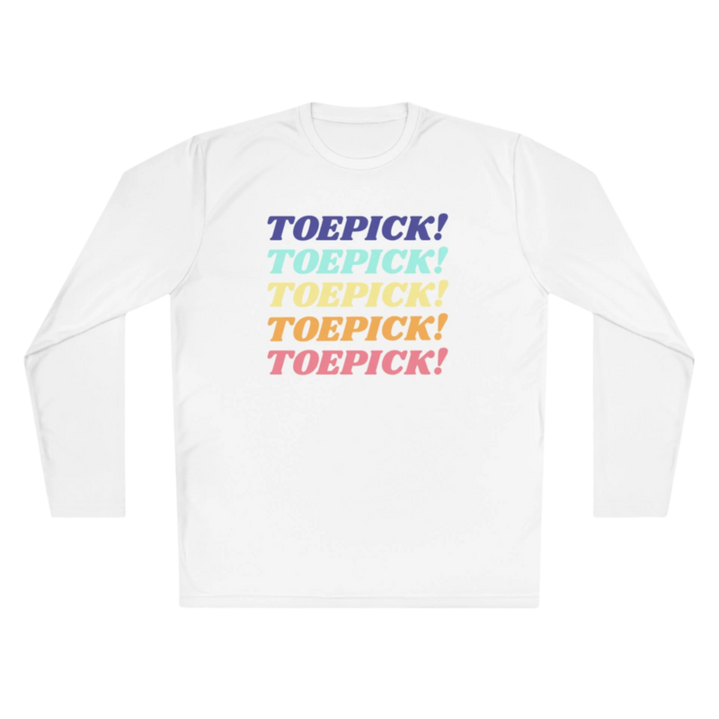 Toepick! Warm Up Long Sleeve Tee - Adults Skate Too LLC