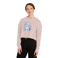 I Love Winter Cropped Hooded Sweatshirt