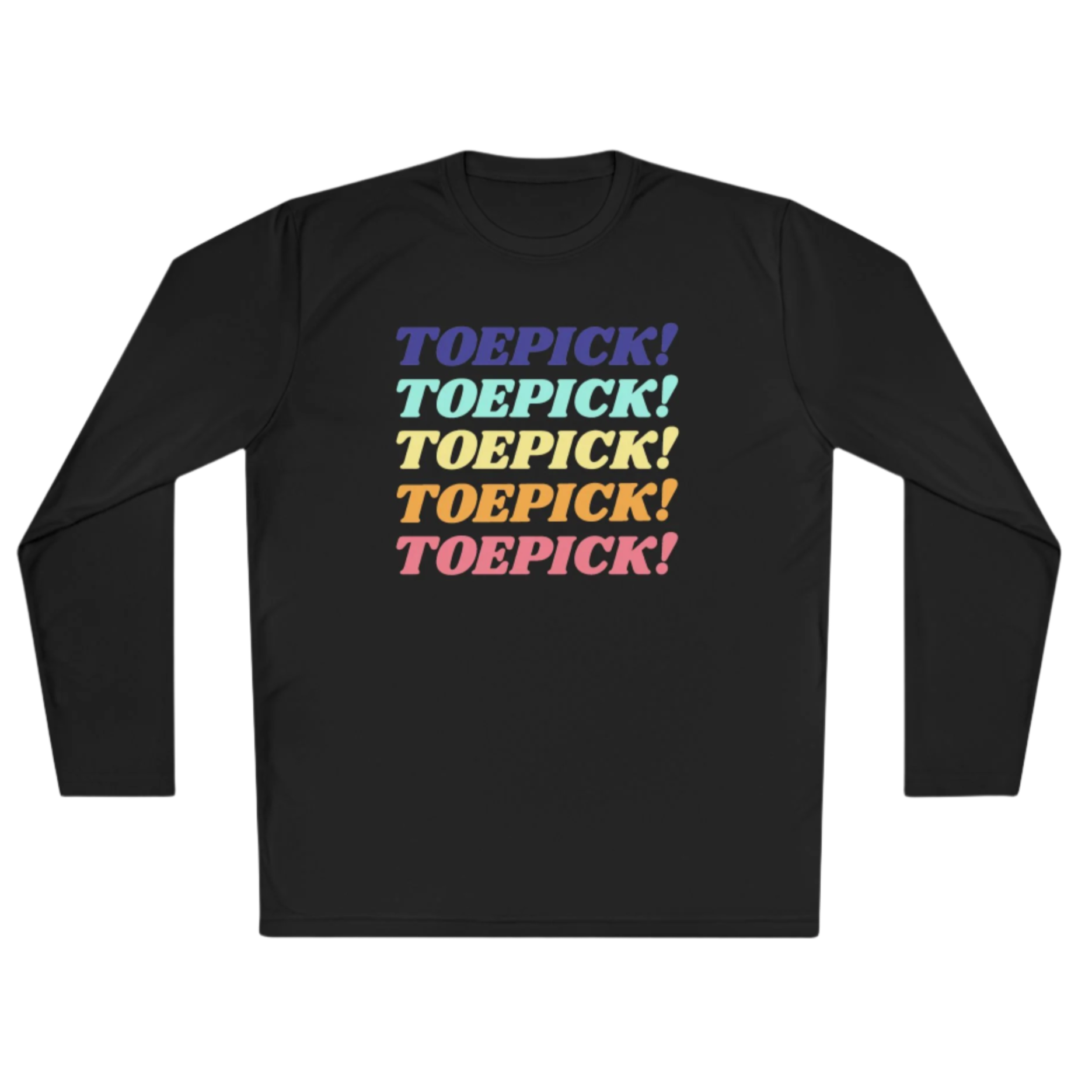 Toepick! Warm Up Long Sleeve Tee - Adults Skate Too LLC