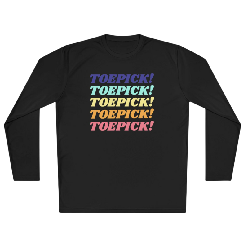 Toepick! Warm Up Long Sleeve Tee - Adults Skate Too LLC