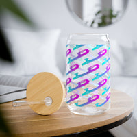 Retro Blades 16oz Iced Sipper Glass