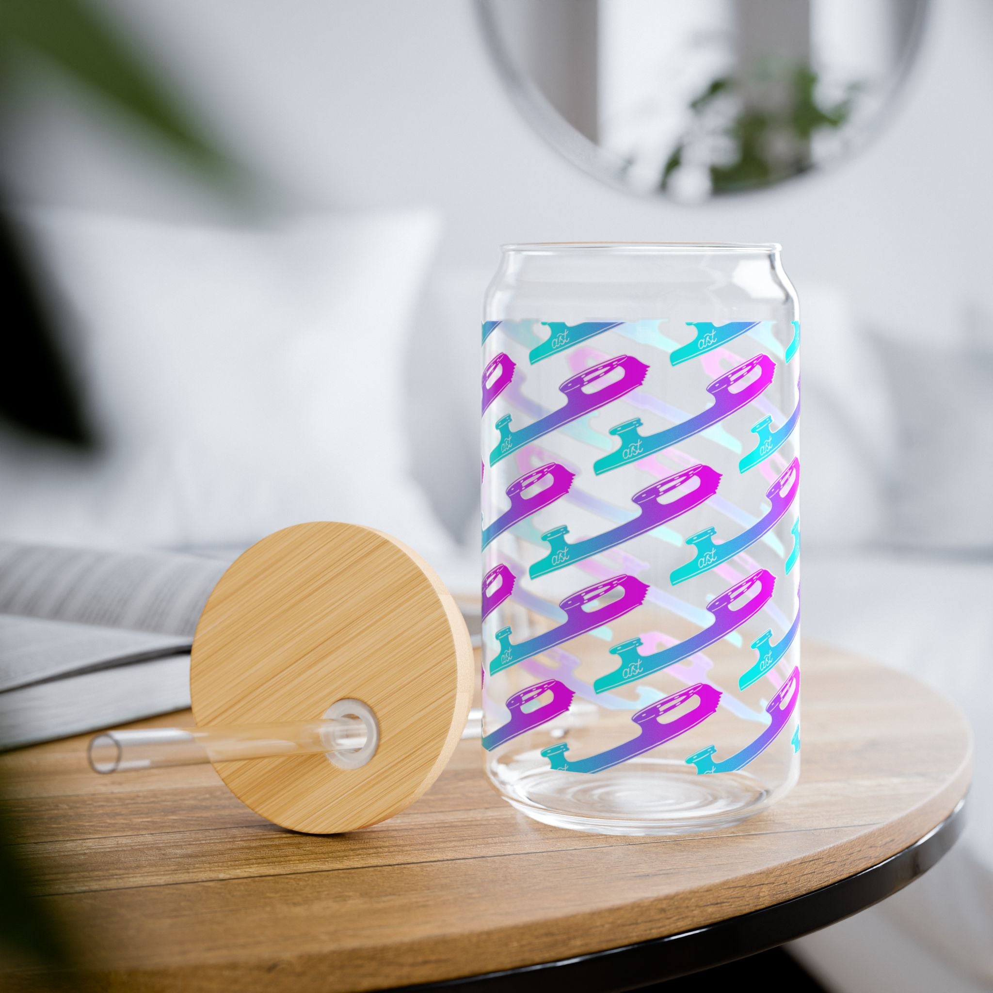 Retro Blades 16oz Iced Sipper Glass