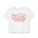 Skater Things Women's Baby Tee - Adults Skate Too LLC